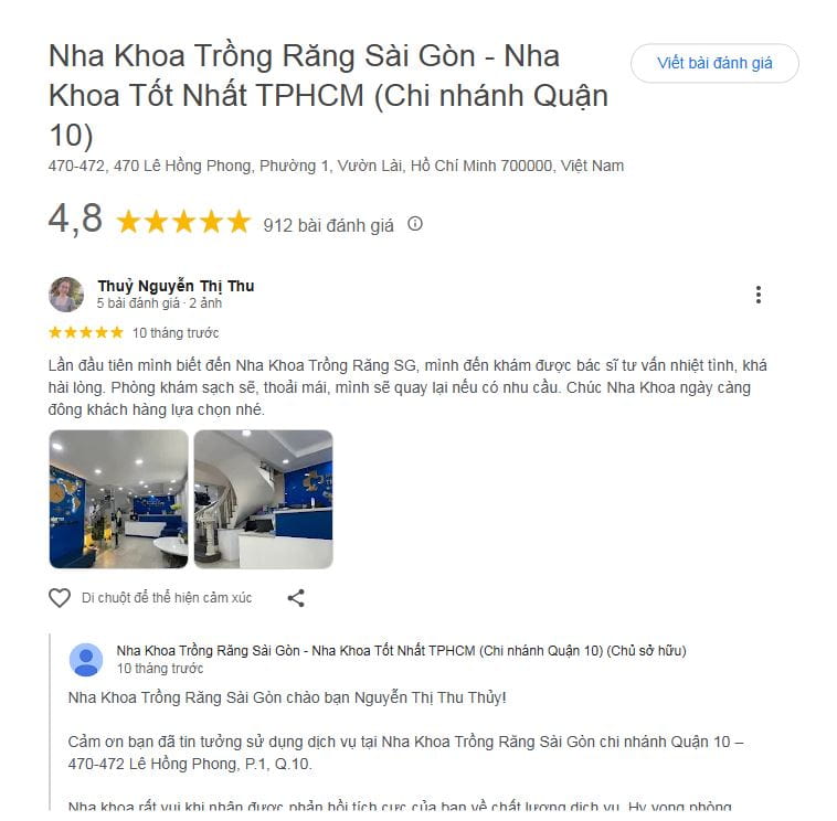 Hình: review trồng răng implant Trồng Răng Sài Gòn